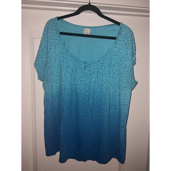 Women's COVINGTON SHORT SLEEVE STRETCH TOP SIZE 3X - Picture 2 of 10